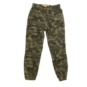 Levi's Boys Pull On Elastic Waistband Twill Jogger Drawstring 10 Reg Camo